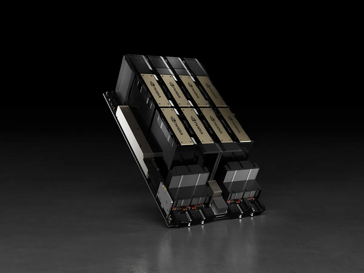 HGX H100 eight-GPU baseboard